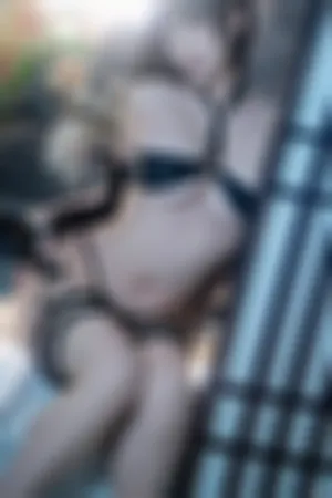 [FuLi]米友福利 黑色情趣内衣 女天狗温泉