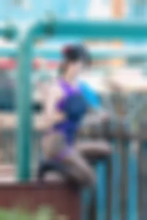 [Cosplay]角色扮演 雪晴嘟嘟 紫色恶魔竞泳