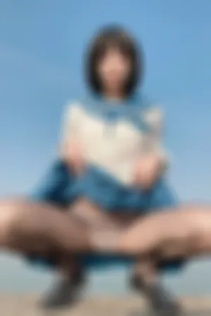 [Cosplay]角色扮演 海边 蓝色JK