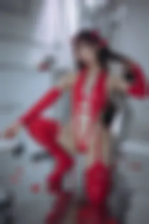 [Cosplay]角色扮演 小恶魔 红色胶衣