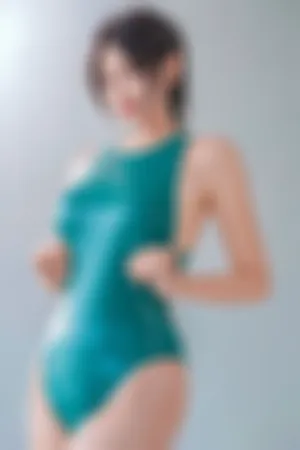 [Cosplay]角色扮演 夏日绿色竞泳