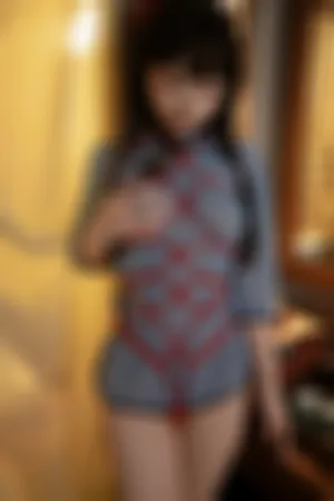 [Cosplay]角色扮演 民初 透视 学生装 红绳 捆绑 一举高粽