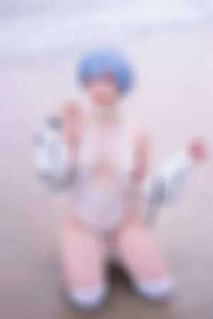 [Cosplay]角色扮演 新世纪福音战士 海边 湿身 绫波丽 Ayanami_Rei