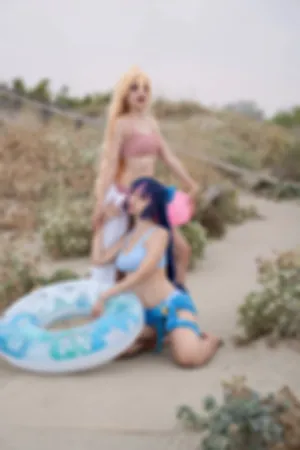 [Cosplay]角色扮演 吊带袜天使 Panty&Stocking 海边 beach_queens