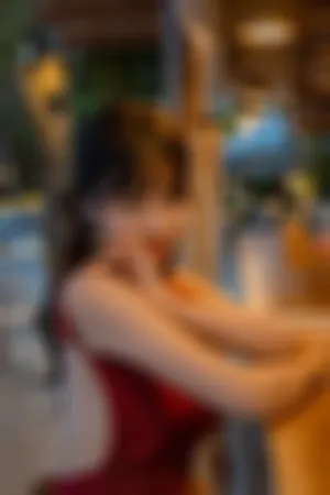 [FuLi]米友福利 海边 红色 吊带 礼裙 言遇