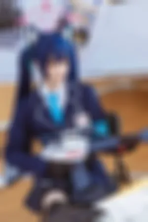[Cosplay]角色扮演 蔚蓝档案 黑见芹香 猫耳朵