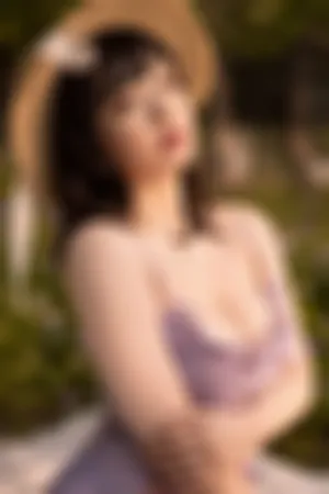 [FuLi]米友福利 紫色 吊带裙 野餐呀