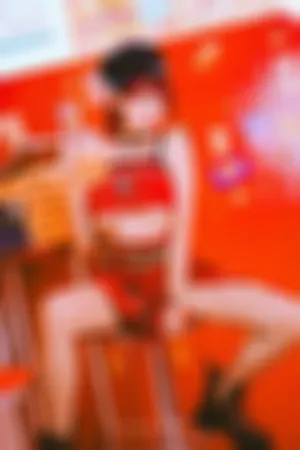 [Cosplay]角色扮演 红色 渔网袜 rebellion 反叛